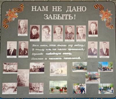 "Стена памяти" Краснокутского филиала