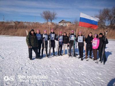 Студенты филиала приняли участие в забеге "Лыжня России - 2023"
