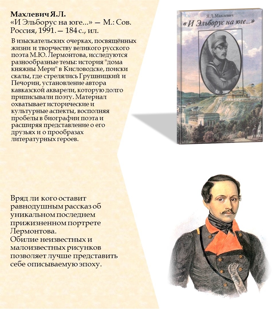 Поэзии мятежный гений: 210 лет со дня рождения М.Ю. Лермонтова Фото 7