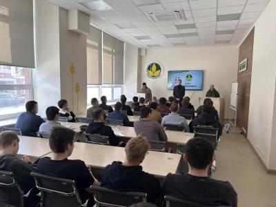 Студенты института агробизнеса встретились с бойцами войск беспилотных систем