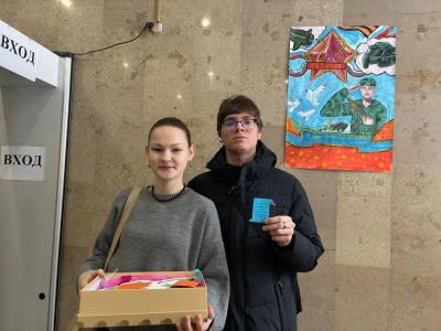 Акция «Поздравляем, защитники!» от Совета обучающихся колледжа