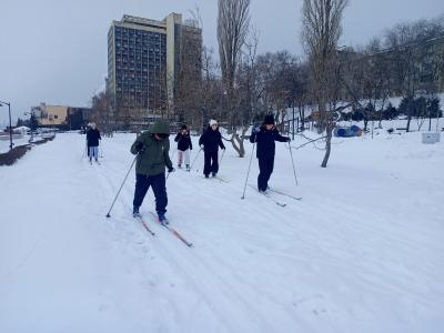 Учебно-тренировочное занятие по лыжной подготовке