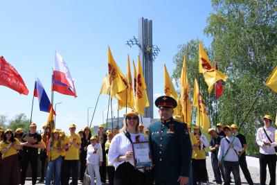 Студенты Вавиловского университета и ФТК приняли участие в патриотической акции ко Дню Победы