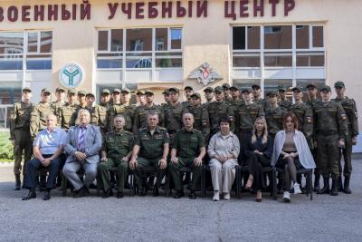 В военном учебном центре Вавиловского университета дан старт новому учебному году